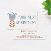 Nordic Folk Art Bloem Afspraakkaart Visitekaartje (Bureau)