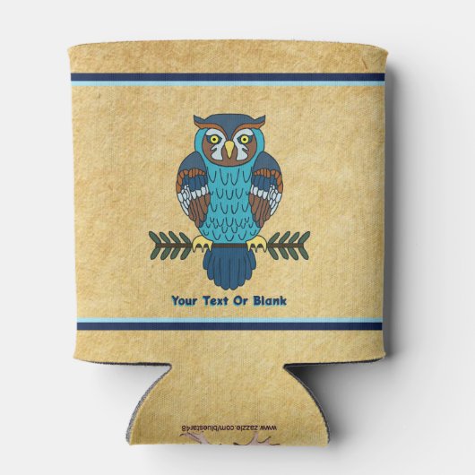 Nordic Folk Art Uil Blikjeskoeler (Achterkant)