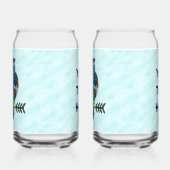 Nordic Folk Art Uil Blikvorm Glas (Links)