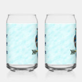 Nordic Folk Art Uil Blikvorm Glas (Rechts)