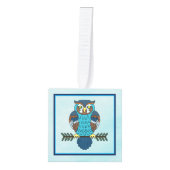 Nordic Folk Art Uil Decoratie (Voorkant)