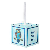 Nordic Folk Art Uil Decoratie (Achter hoekig)