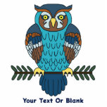 Nordic Folk Art Uil Fotobeeldje Magneet<br><div class="desc">Een schattige uil in bruin en blauw,  gedaan in Scandinavische volkskunststijl. Aanpassen door uw eigen tekst toe te voegen. In de Noordse/Vikingmythologie symboliseerden uilen wijsheid en verlichting. Moderne Scandinaviërs associëren uilen met welvaart,  fortuin en intelligentie.</div>