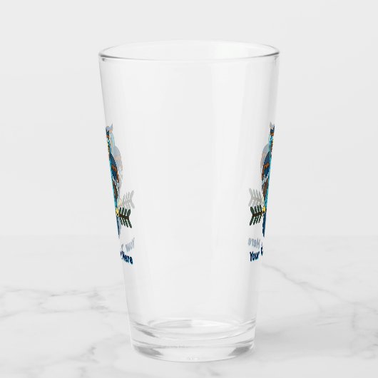 Nordic Folk Art Uil Glas (Links)