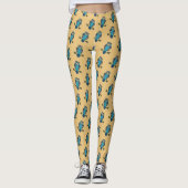 Nordic Folk Art Uil Leggings (Voorkant)