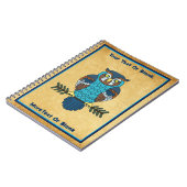 Nordic Folk Art Uil Notitieboek (Linkerzijde)