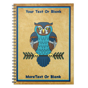 Nordic Folk Art Uil Notitieboek