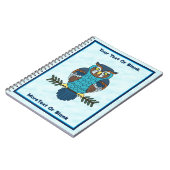 Nordic Folk Art Uil Notitieboek (Linkerzijde)