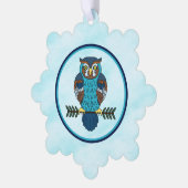 Nordic Folk Art Uil Ornament Kaart (Links)