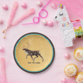 Nordic Folk Art Uil Papieren Bordje (Feest)