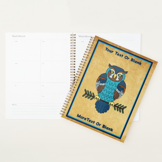 Nordic Folk Art Uil Planner (Display)