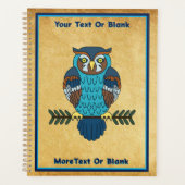 Nordic Folk Art Uil Planner (Voorkant)