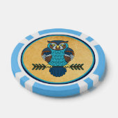 Nordic Folk Art Uil Poker Chips (Enkel)