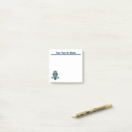 Nordic Folk Art Uil Post-it® Notes (Op bureau)