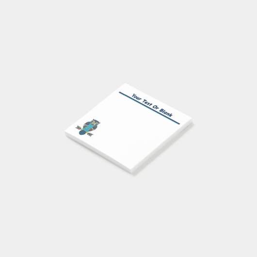 Nordic Folk Art Uil Post-it® Notes (Schuin)