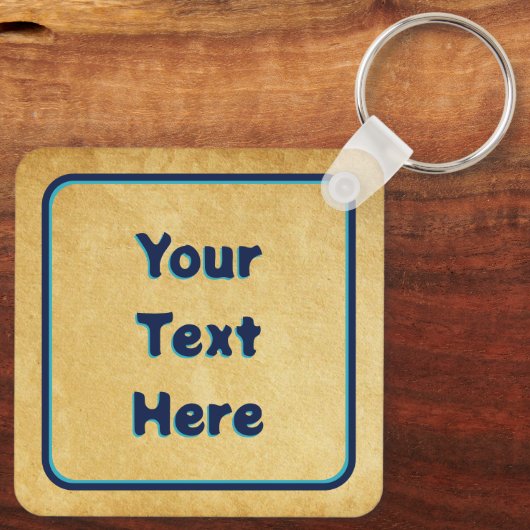 Nordic Folk Art Uil Sleutelhanger (Achterkant)