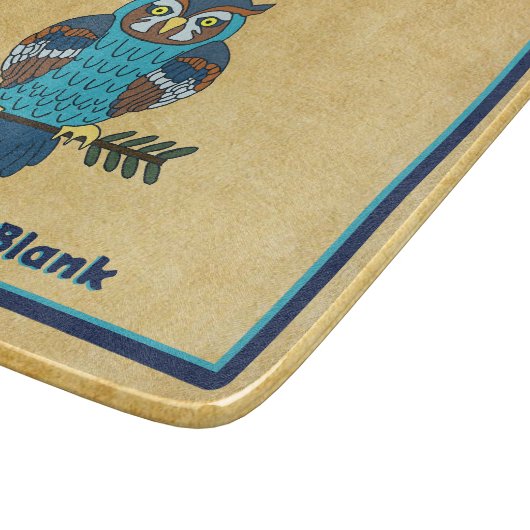 Nordic Folk Art Uil Snijplank (Hoek)