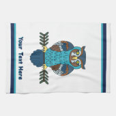 Nordic Folk Art Uil Theedoek (Horizontaal)