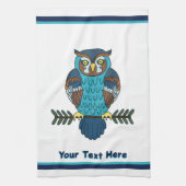 Nordic Folk Art Uil Theedoek (Verticaal)