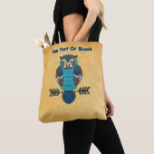 Nordic Folk Art Uil Tote Bag (Dichtbij)