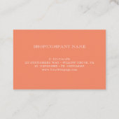 Nordic folk bloemen klantenkaartje (Achterkant)