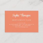 Nordic folk bloemen visitekaartje (Achterkant)