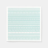 Nordic Folk Print Holiday Paper Napkin Servet (Voorkant)