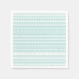 Nordic Folk Print Holiday Paper Napkin Servet