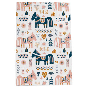 Nordic Folkart Horse Medium Cadeauzakje