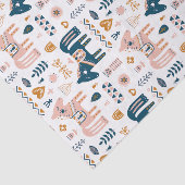 Nordic Folkart Horse Tissuepapier (Detail)