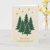 Nordic Forest Christmas Kaart (Gele Bloem)