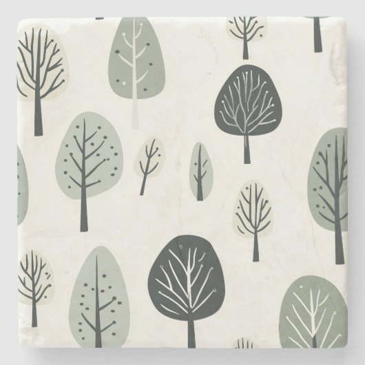 nordic forest stone Onderzetter (Voorkant)