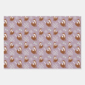 Nordic Fox vakantiepatroon verpakken papieren vell Inpakpapier Vel (Voorkant)