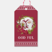 Nordic Gnome | God Jule | Noorse kerst Cadeaulabel (Voorkant)