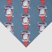 Nordic Gnome Holding A Candy Cane Cocktail Tissuepapier (Detail)