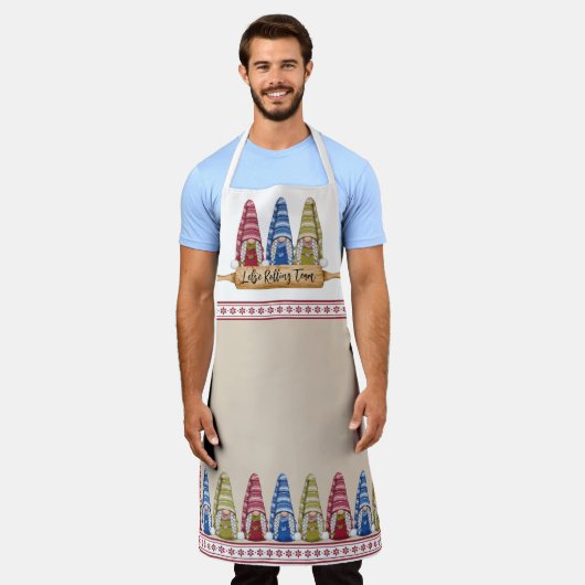 Nordic Gnome | Lefse Rollingg Team Apron Schort (Gedragen)