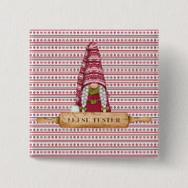 Nordic Gnome | Lefse Tester Vierkante Button 5,1 Cm