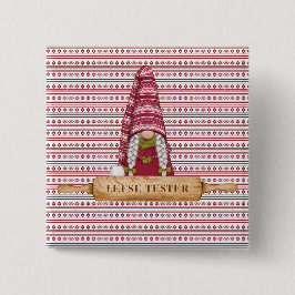 Nordic Gnome | Lefse Tester Vierkante Button 5,1 Cm