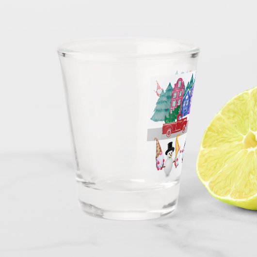 Nordic Gnome Town Christmas, geen plek zoals Gnome Shot Glas (Links)