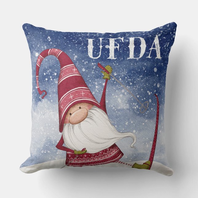 Nordic Gnome Ufda Christmas Kussen (Voorkant)