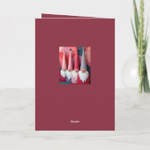 Nordic Gnomes Retro Modern Christmas Kitsch Kaart (Achterkant)