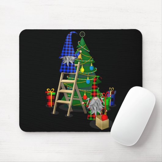 Nordic Gnomes Winter Christmas Swediomte Elves Muismat (Met muis)