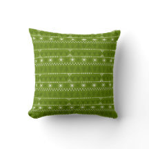 Nordic Green Trees en Stars Pattern