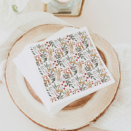 Nordic Holiday Paper Napkins Scandi Christmas Deer Servet
