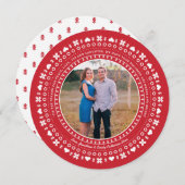 Nordic Holiday Photo Card Feestdagenkaart (Voorkant / Achterkant)