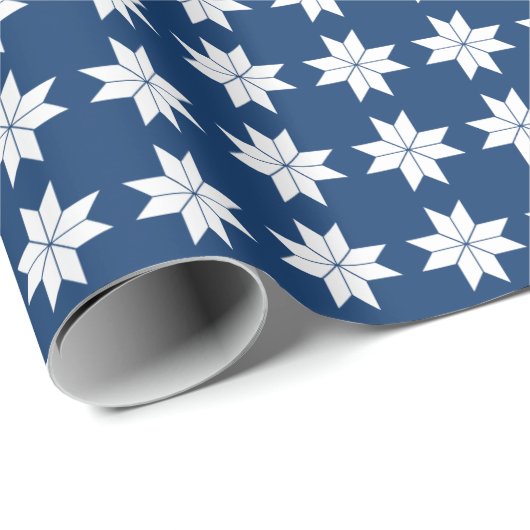 Nordic Holiday Star Wrapping Paper Cadeaupapier (Rol Hoek)