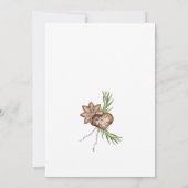 Nordic Hygge Winter Kerstfeest uitnodiging (Achterkant)