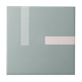 Nordic Kale Green Blush Pink Design Tegeltje