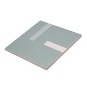 Nordic Kale Green Blush Pink Design Tegeltje (Zijkant)