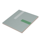 Nordic Kale Green Design Tegeltje (Zijkant)